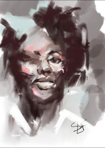 Digital portrait from the DiS series by Sara Lev Flam